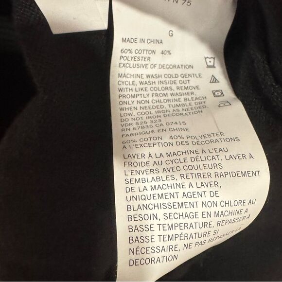 Nautica Navtech black fleece 1/4 zip fleece pullover sweatshirt size large NWT - Picture 6 of 8